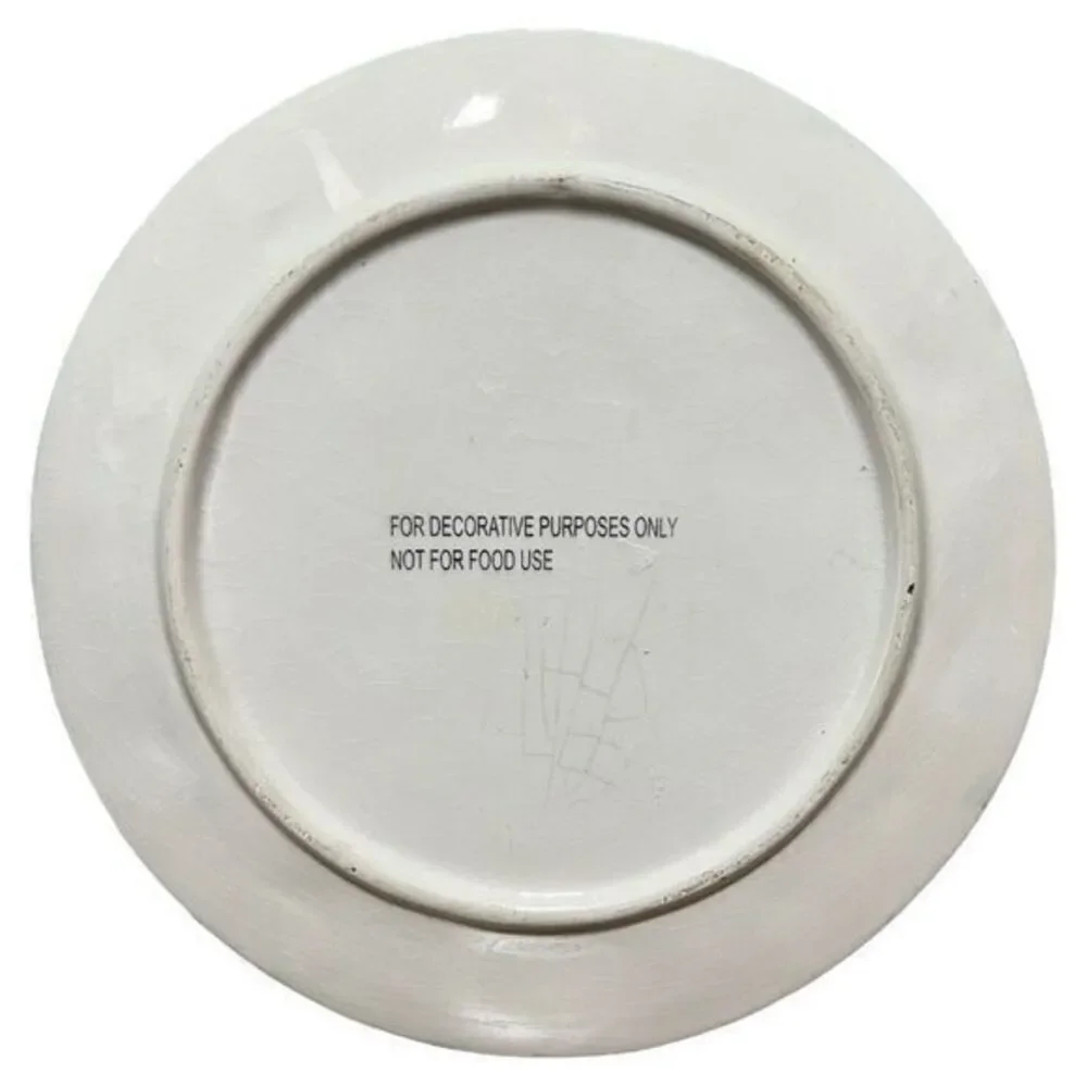 Holiday‎ Christmas Decor 3D Snowman Plate Green